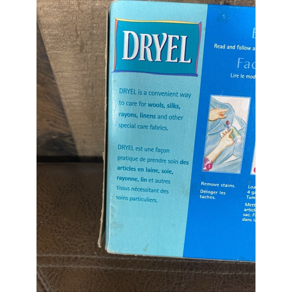 DRYEL At Home Dry Cleaning Cloth Refill Whisper Fresh Scent NEW Sealed 2001 P&G - Picture 5 of 10